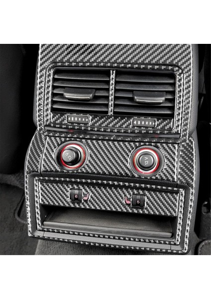 Audi Q7 Için 2007-2015 Gerçek Yumuşak Karbon Fiber Araba Arka Ac Hava Delikleri Çerçeve Dekorasyon Kapağı Döşeme Iç Aksesuarları (Yurt Dışından) fırsatları