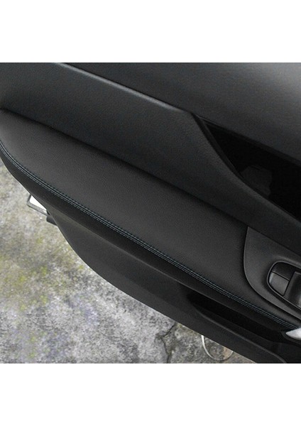Nissan Qashqai J11 2016 2017 2018 Siyah Için Pu Deri Iç Kapı Kol Dayama Paneli Kapak Döşeme (Yurt Dışından) fırsatları