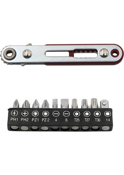Düz Kafa Mini Cırcır Anahtarı 90 Derece Ofset Tornavida Sapı ile Bit Set Çift Sürücü Baş Cırcır Anahtarı El Aleti (Yurt Dışından) fiyatları