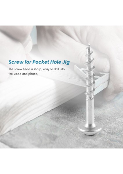 100PCS Ahşap Işleme 32MM Cep Deliği Vidaları Ph2 Çapraz Sürücü Kafası Kendi Kendine Dokunma Vidası Cep Deliği Jig (Yurt Dışından) fiyatları