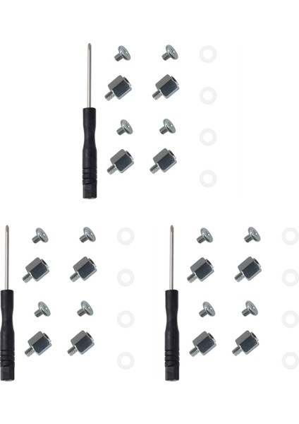 3set M.2 SSD Vida Kiti Ngff Nvme SSD Standoff Montaj M.2 Ngff/nvme Vidası Set A-Sus M.2 SSD Için Vidalı Alçakgönüllü Somun (Yurt Dışından)