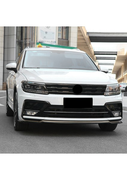 Tiguan Için 12X Lhd L 2017-2021 Parlak Siyah Ön Tampon Örgü Merkezi Izgara Izgara Kalıp Şeritleri Kapak Döşeme (Yurt Dışından) fırsatları
