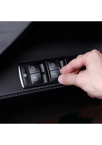7pcs Araç Krom Iç Kapı Anahtarı Tesla Model S / x Aksesuarları Için Düzenleme Düzenlemeleri (Yurt Dışından) indirimleri