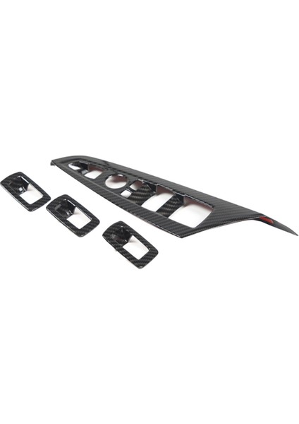 Araba Penceresi Cam Kaldırma Anahtarı Düğmeleri Çerçeve Dekorasyon Kapağı Bmw X3 X4 F25 F26 2011-2017 Karbon Fiber (Yurt Dışından) modelleri
