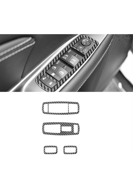 Dodge Yolculuğu Için Karbon Fiber 2011-2017 Pencere Kaldırma Kontrol Paneli Kapak Çıkartma Trim Iç Aksesuarlar (Yurt Dışından) fırsatları