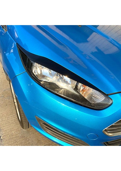 4x Ön Far Kapağı Kafası Işık Lambası Göz Kapağı Kaş Trim Abs Ford Fiesta Mk6.5 2013-2017 Parlak Siyah (Yurt Dışından) modelleri
