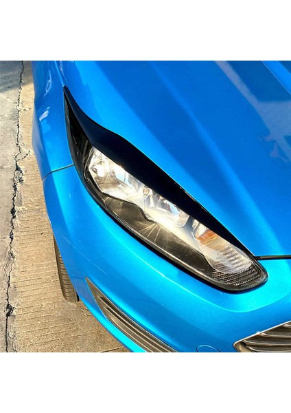 4x Ön Far Kapağı Kafası Işık Lambası Göz Kapağı Kaş Trim Abs Ford Fiesta Mk6.5 2013-2017 Parlak Siyah (Yurt Dışından) fırsatları