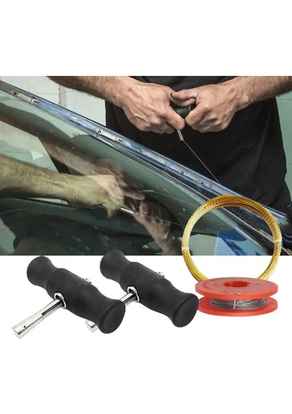 Araç Ön Cam Onarımı Aracı Kesli Kesilmiş Telli Evrensel Araba Penceresi Cam Cam Öncü Aracı (Yurt Dışından) fırsatları