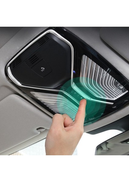 Okuma Işık Döşeme Kapağı Krom Gümüş Trim Şerit Dekorasyonu Bmw 5 Serisi G30 X3 X4 G02 G11 G12 Araç Iç Çıkartma (Yurt Dışından) fiyatları