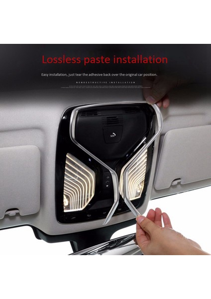 Okuma Işık Döşeme Kapağı Krom Gümüş Trim Şerit Dekorasyonu Bmw 5 Serisi G30 X3 X4 G02 G11 G12 Araç Iç Çıkartma (Yurt Dışından) fırsatları