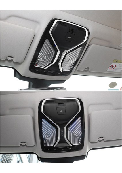 Okuma Işık Döşeme Kapağı Krom Gümüş Trim Şerit Dekorasyonu Bmw 5 Serisi G30 X3 X4 G02 G11 G12 Araç Iç Çıkartma (Yurt Dışından) indirimleri