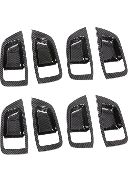 Mitsubishi Pajero Sport 2020 8pcs Karbon Fiber Abs Araba Kapı Kolu Kase Koruyucu Kapak Kaplama Pervazları Araba Stil (Yurt Dışından)