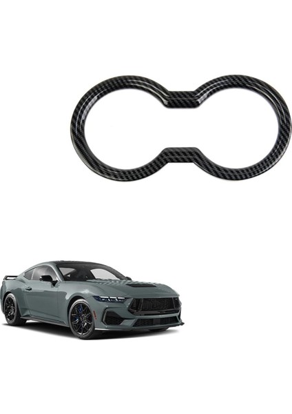 Ford Mustang Için Merkez Kupa Tutucu Çerçeve Döşeme 2024 Iç Aksesuarlar Karbon Fiber (Yurt Dışından) fiyatları