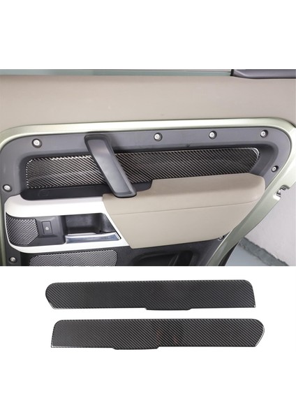 Land Rover Defender Için Karbon Fiber 110 130 2020-2024 Arka Kapı Iç Kolçak Paneli Kapak Trim Iç Aksesuarları (Yurt Dışından) fırsatları