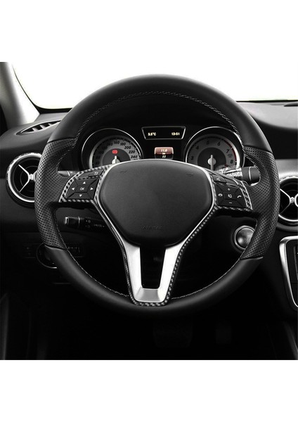 Mercedes Benz Cla C117 Için Gla X156 A Sınıfı W176 Karbon Fiber Araç Direksiyon Simidi Kapağı Trim Iç Aksesuarlar (Yurt Dışından) indirimleri
