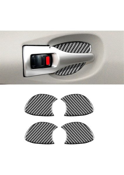Toyota Corolla Için Karbon Fiber 2007-2013 Iç Kapı Kolu Kase Kapak Paneli Döşeme Etiketi Iç Aksesuarları (Yurt Dışından) fırsatları