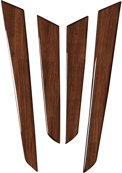 4pcs Iç Kapı Paneli Kapak Benz C Sınıfı W204 2007-2013 Için Kahverengi Ahşap Tahıl (Yurt Dışından)