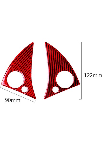2pcs Benz C-Serisi W204 2007-2010 Için Kırmızı Karbon Fiber Direksiyon Düğmesi Döşeme (Yurt Dışından) fırsatları
