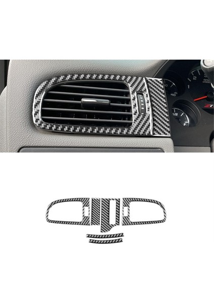 Chevrolet Için Silverado 2007-2013 Karbon Fiber Gösterge Tablosu Yan Hava Çıkış Havalandırma Çerçevesi Kapak Trim Iç Aksesuarlar (Yurt Dışından) fırsatları
