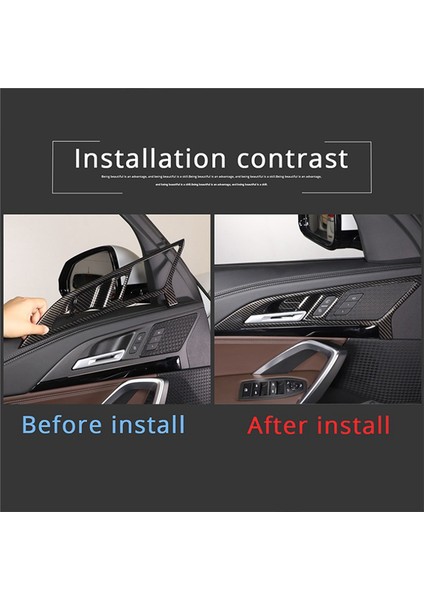 Bmw X1 U11 2023 2024 Araç Iç Kapı Tutucu Kapak Çerçevesi Trim Aksesuarları - Abs Karbon Fiber (Yurt Dışından) fırsatları