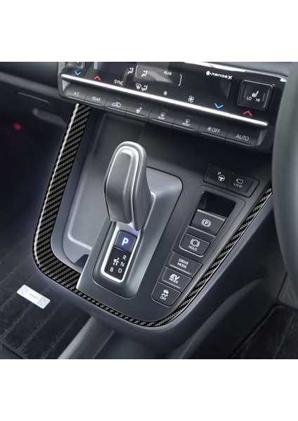Toyota Noah Voxy 90 Serisi 2022 2023 Karbon Fiber Merkezi Dişli Vites Vites Paneli Çerçevesi Kapak Trim Değiştirme Vites Dış Çerçeve (Yurt Dışından) fiyatları