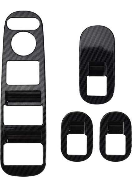 Honda Hrv Hrv Hr-V Vezel 2014-2020 Karbon Fiber Kapı Kolu Pencere Asansör Anahtarı Panel Kapak Trim Dekoratör Aksesuarları (Yurt Dışından)