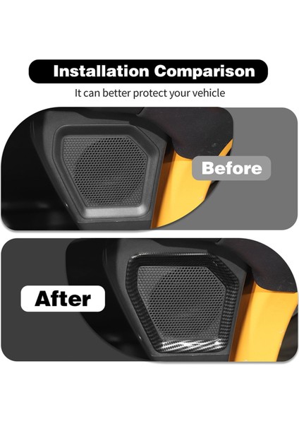 Ford Bronco Için Tail Kutusu Hoparlör Kapağı 2021-2024 Arka Bagaj Hoparlör Ses Trim Iç Aksesuarlar Karbon Fiber (Yurt Dışından) fırsatları