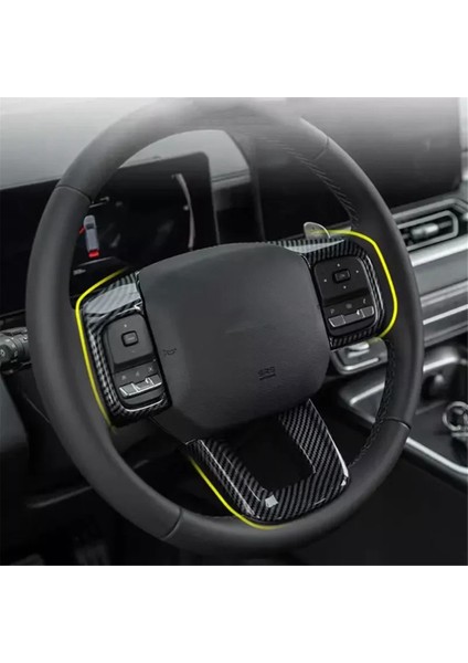 Araç Direksiyon Simidi Döşeme Kapağı Büyük Duvar Haval H9 2024 2025 Abs Karbon Fiber Aksesuarları Için Dekorasyon (Yurt Dışından) indirimleri