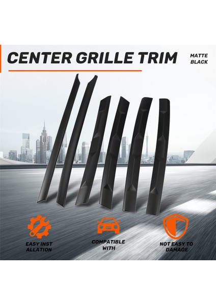 Tiguan Için Lhd L 2017-2021 Mat Siyah Ön Tampon Örgü Merkez (Yurt Dışından) fırsatları