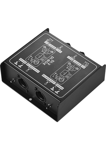 Di-2 Ses Izolatör Pasif Audio Di Box Audio Gürültü Iptali Gitar Izolatör Direnç Anti-Gürültü Ses Dönüştürücü (Yurt Dışından)