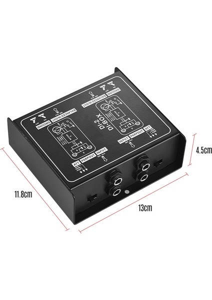 Di-2 Ses Izolatör Pasif Audio Di Box Audio Gürültü Iptali Gitar Izolatör Direnç Anti-Gürültü Ses Dönüştürücü (Yurt Dışından) fırsatları