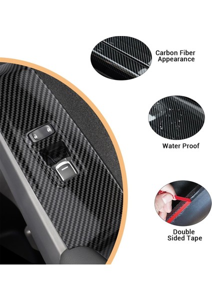 Acura Integra 2023 2024 Lhd Aksesuarlar Için Araç Penceresi Asansör Trim Anahtar Panel Kapak Döşeme Karbon Fiber (Yurt Dışından) indirimleri