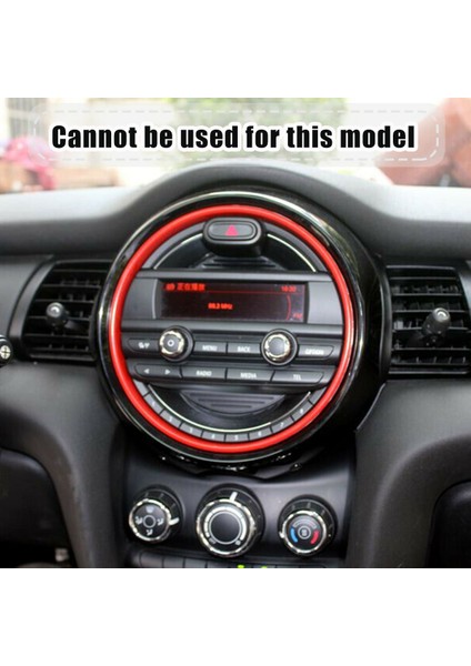 8.8 Inç Kırmızı Merkez Konsolu Gösterge Tablosu Gezinme Ekran Kapak Trim Dekorasyon Halkası Mini Cooper F60 F57 F56 F55 F54 (Yurt Dışından) modelleri