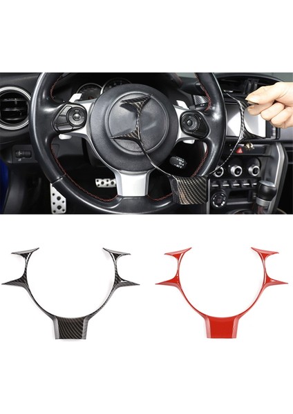 Toyota 86 Subaru Brz 2017-2021 Araç Aksesuarları (Karbon Fiber) Için Araba Direksiyon Simidi Kapağı Kaplama (Yurt Dışından) indirimleri