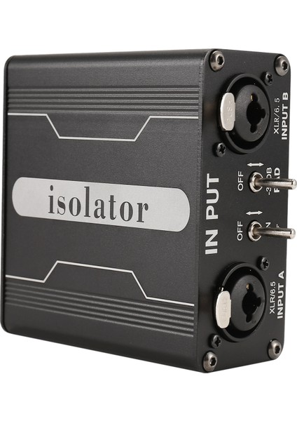 GX200 Audio Izolatör Çift Kanal 6.5 Xlr Mikser Ses Izolatörü Akım Ses Gürültü Mikrofonu Mikrofon Ortak Toprak Filtresi (Yurt Dışından)