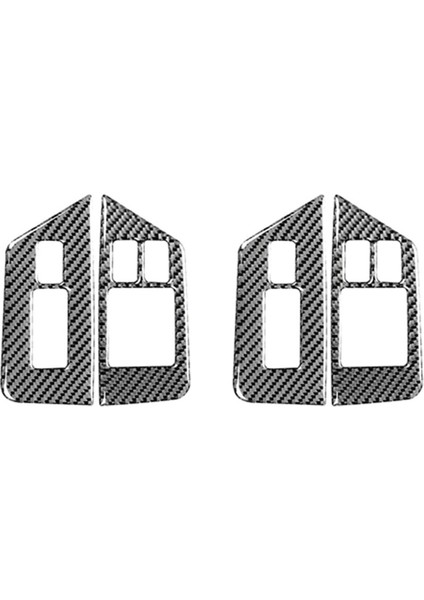 Nissan Gtr R35 Için 2x 2009-2015 Karbon Fiber Pencere Anahtarı Çıkartma Düğmesi Çerçeve Kapak Döşeme Iç Dekorasyon Siyah Rhd (Yurt Dışından) indirimleri