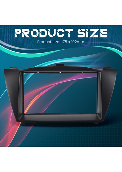 Çift Din Arab Radyo Fasya Trim Kiti Yükle Çerçeve DVD Panel Hyundai Tucson IX35 2010+ 178X102MM Için Stereo Arayüz (Yurt Dışından) indirimleri