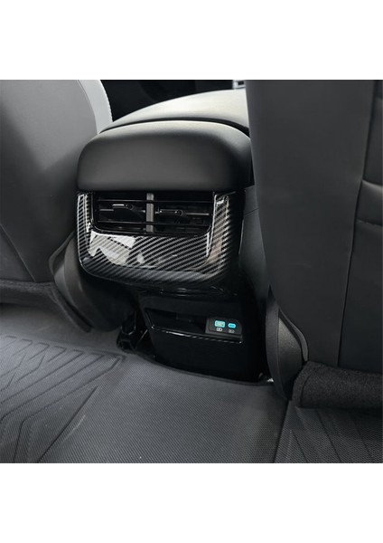 Araç Arka Hava Çıkışlı Havalandırma Paneli Kapağı Kaplama Dekoru Koruyucu Karbon Fiber Rengi Byd Contası / Byd Atto 4 (Yurt Dışından) indirimleri