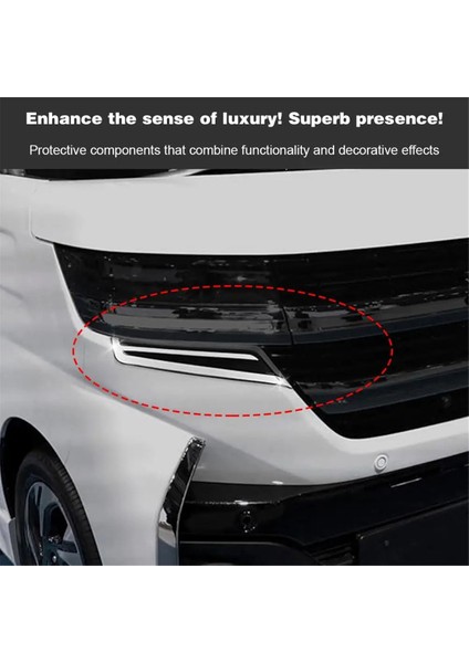 Far Kaş Kapağı Trim Dekoratif Çıkartmalar Suzuki Spacia Özel MK54S MK94S 2024 Aksesuarlar (Yurt Dışından) modelleri