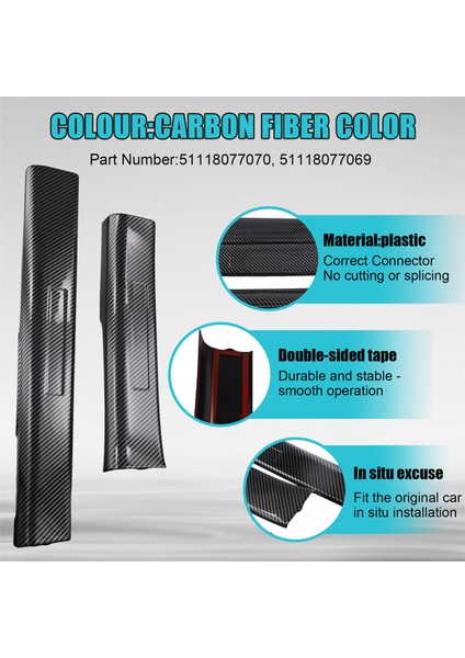 4pcs Kapı Eşik Korumaları Kapı Eşiği Giriş Koruyucusu Dekor Karbon Fiber Renk Byd Yunus Için (Yurt Dışından) fırsatları