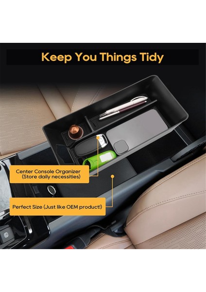 Toyota Camry Le/se/xle/xse 2024 2025 Aksesuarlar Için Merkez Konsol Organizatörü Koltuk Saklama Kutusu Tepsisi (Yurt Dışından) fırsatları