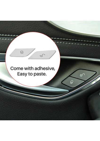 Araba Kapısı Anahtarı Kilit Açma Düğmeleri Sapatları Dekorasyon Kapağı Mercedes Benz W205 W213 X253 C E Sınıf GLC 2015-2019 (Yurt Dışından) modelleri