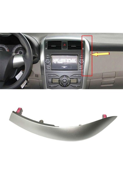Toyota Corolla Altis Için 6pcs Gösterge Tablosu Trim Kapak Şeridi 2009 2012 2011 2012 2012 Merkezi Kontrol Araba Stili (Yurt Dışından) indirimleri