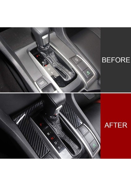 Abs Karbon Fiber Merkezi Konsol Vardiya Dişli Paneli Çerçeve Kapak Honda Civic 10TH 2016-2019 Gen Otomatik Şanzıman (Yurt Dışından) fırsatları