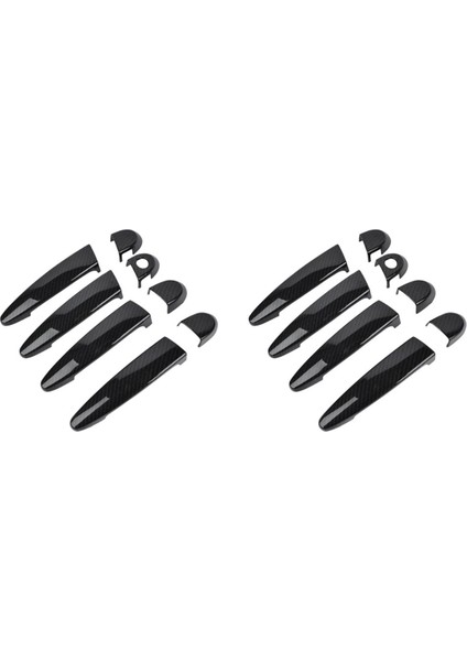 8x Karbon Fiber Dış Dış Kapı Tutucu Kapak Bmw 1 2 3 4 Serisi E87 E90 E91 E92 E93 F30 X1 X2 X3 X4 X5 X6 Lhd (Yurt Dışından)