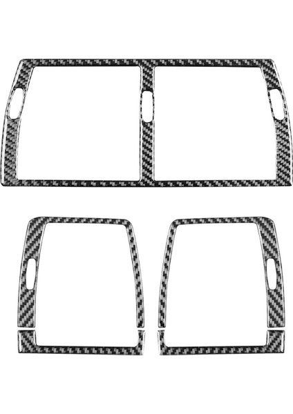 Bmw Için Karbon Fiber X5 E53 2000-2006 Merkez Konsol Klima Havalandırma Kapak Kiti Trim Iç Aksesuarlar (Yurt Dışından)