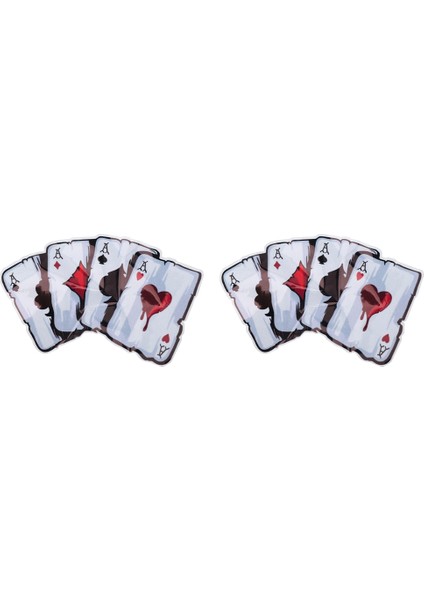 2x Araba Çıkartmaları, Komik Poker Desen Kamyon Araç Gövde Pencere Yansıtıcı Çıkartma Dekalleri Dekorasyon (Yurt Dışından)