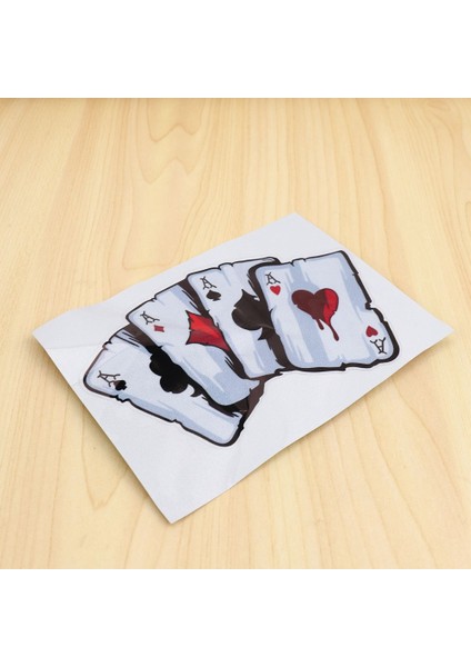 2x Araba Çıkartmaları, Komik Poker Desen Kamyon Araç Gövde Pencere Yansıtıcı Çıkartma Dekalleri Dekorasyon (Yurt Dışından) indirimleri