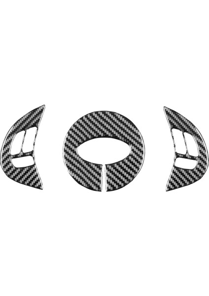 Subaru Forester Için 2009-2012 Yumuşak Karbon Fiber Araç Direksiyon Düğmeleri Kapak Trim Sticker Aksesuarları (Yurt Dışından)