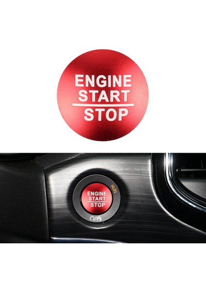 Araba Motoru Başlat Durdur Düğmesi Kapak Jeep Grand Cherokee 2014-2021 Aksesuarlar Kontak Düğmesi Çıkartma Çıkartması, Kırmızı (Yurt Dışından) fiyatları